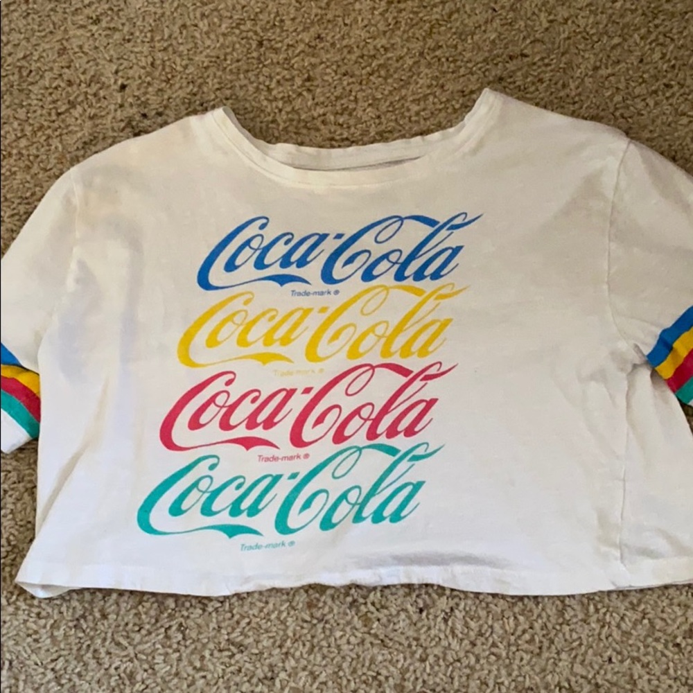 Rainbow Coca-Cola croptop